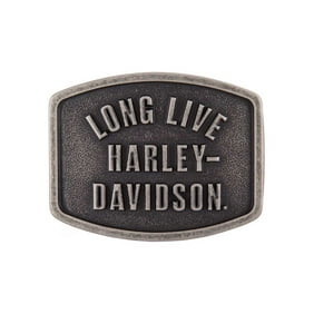 Harley-Davidson Mens Eagle Rider Polished Silver Finish Belt Buckle HDMBU11133